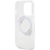 Guess GUHMP15LHFWFCT iPhone 15 Pro 6.1 transparent hardcase IML Flowers Wreatch MagSafe